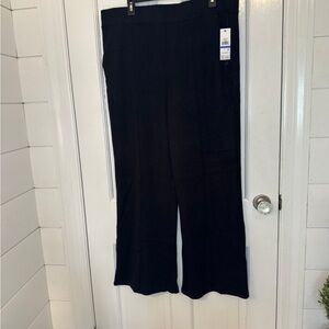 DKNY Black Fleece Casual Pants size XL‎ NWT